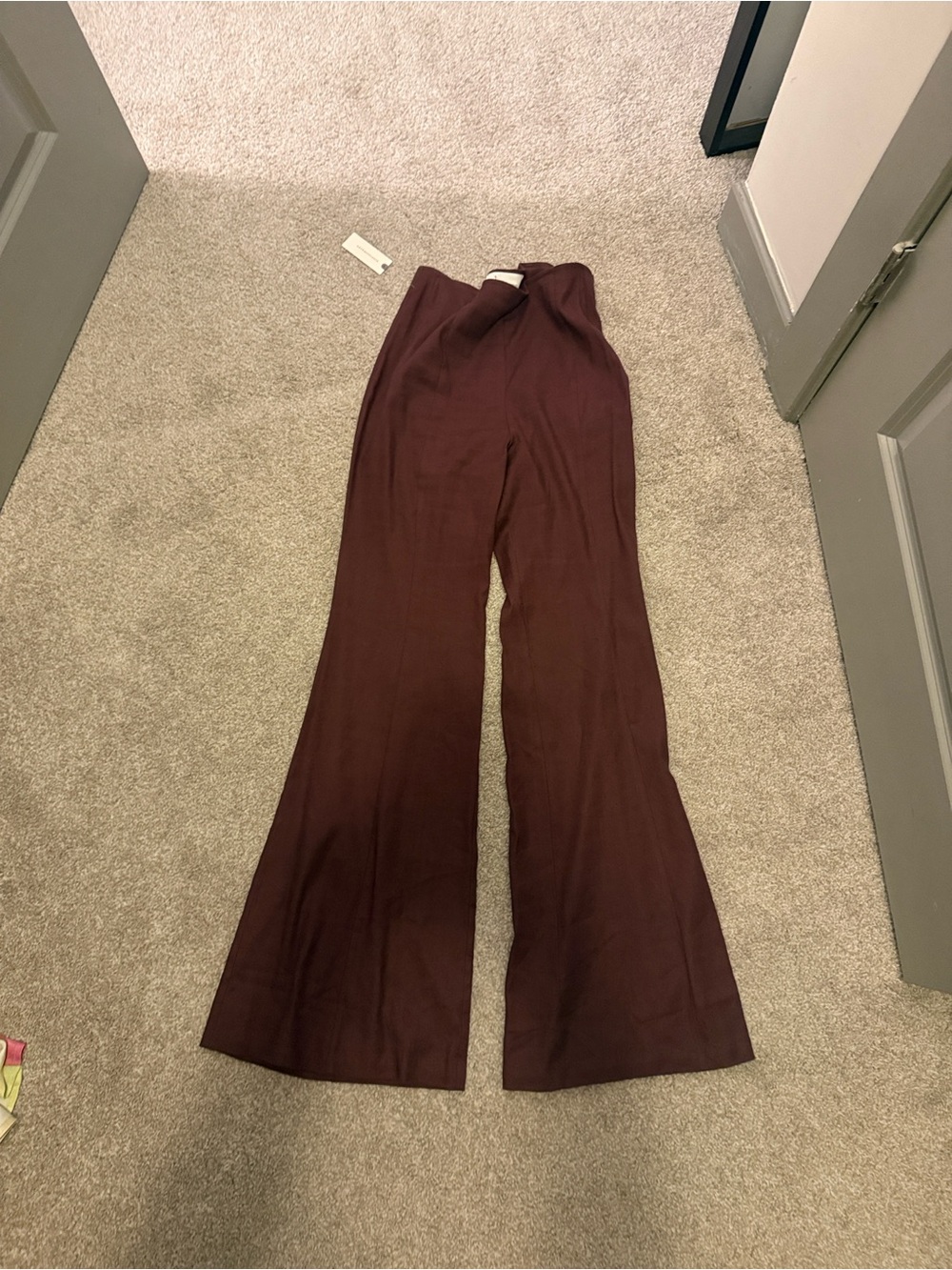 Anthropologie High-Rise Flare Pants Brown Size 8. Originally $138. NWT